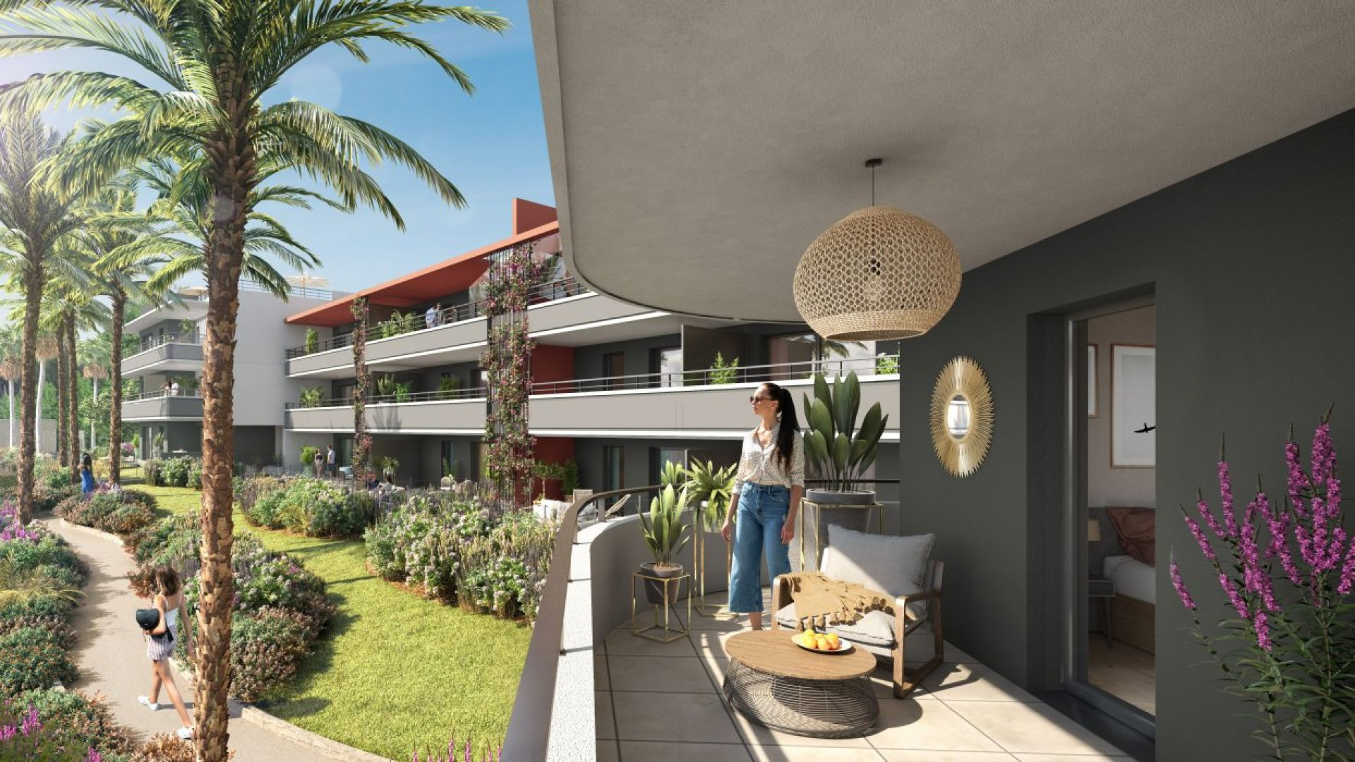 Villeneuve-Loubet New Apartment with Rooftop Terrace Near Sea