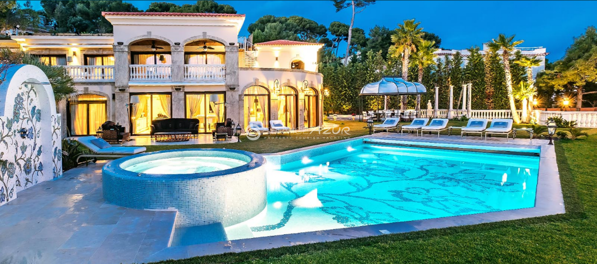 Cap d'Antibes Seafront Estate with Private Beach Access
