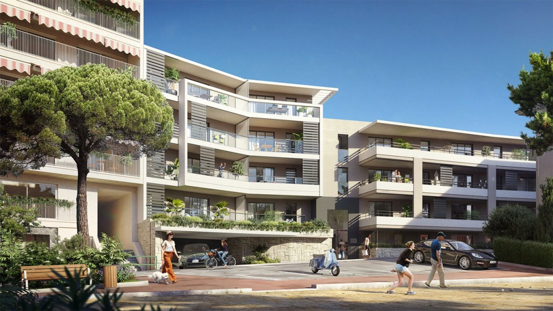 New top floor apartment in new development in Cap d'Ail