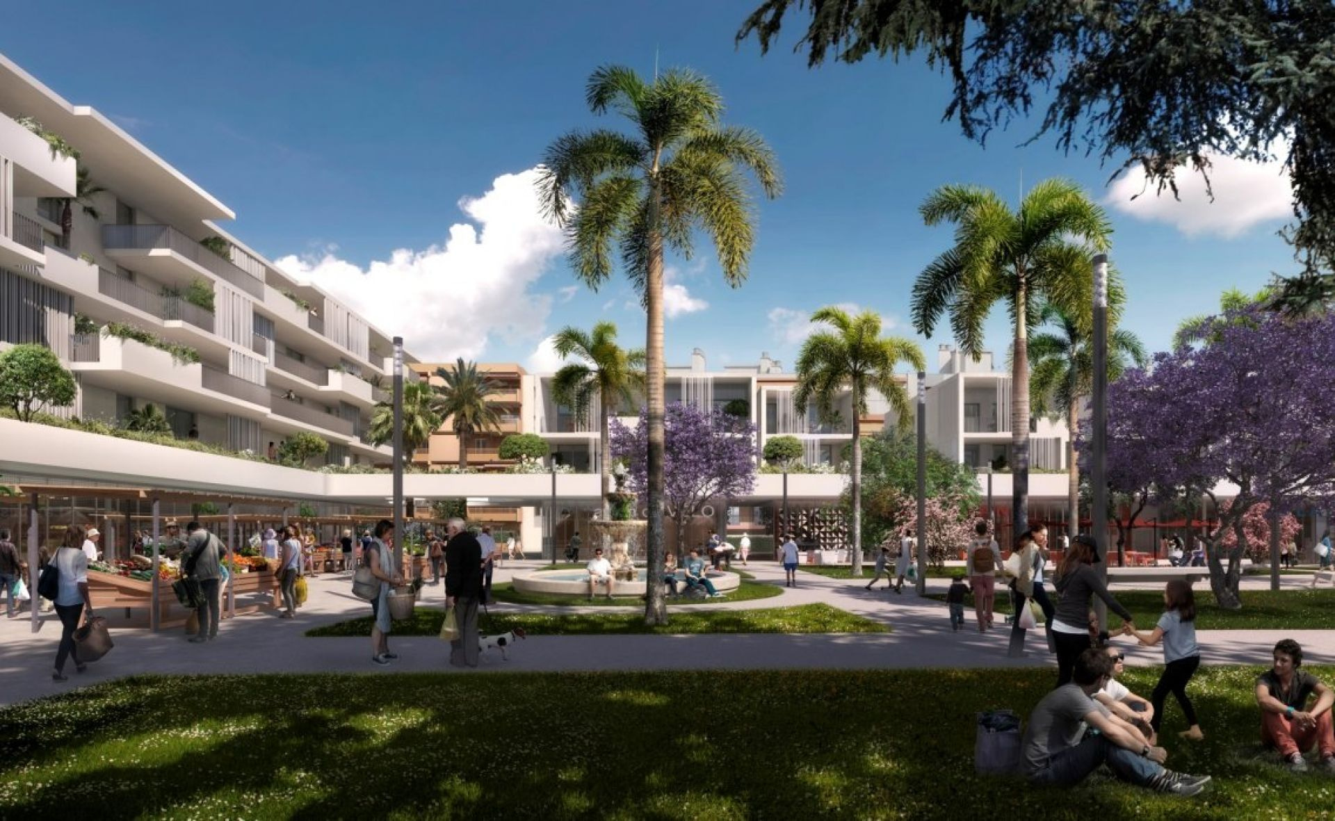 Duplex in new development in Saint-Laurent-du-Var close to Nice