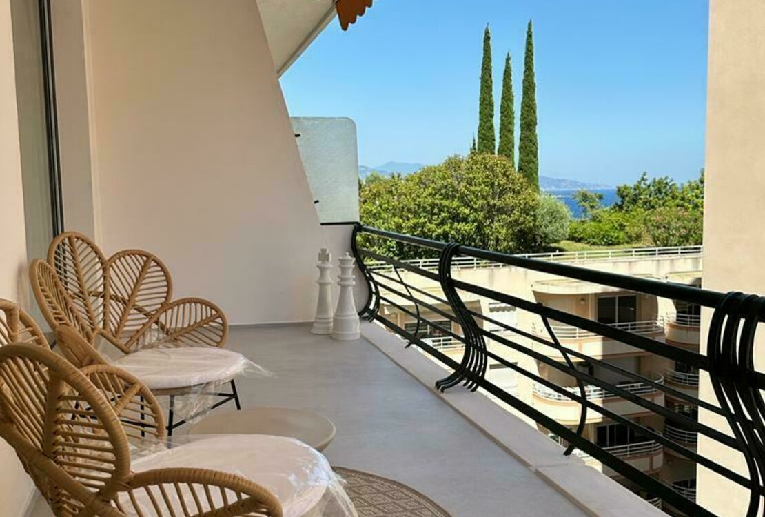Новая квартира с видом на море в Монако, Экзотический Сад