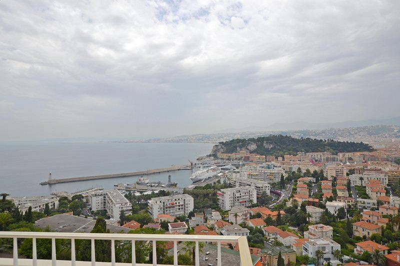 Location d'appartement sur le toit vue mer à Nice