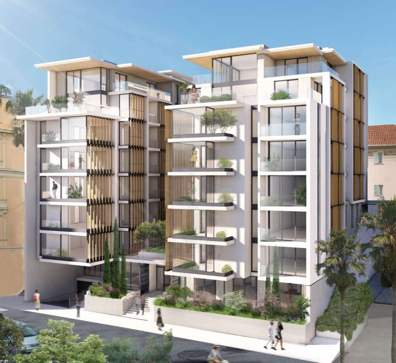 New flat in Olympe residence right on the border with Monaco