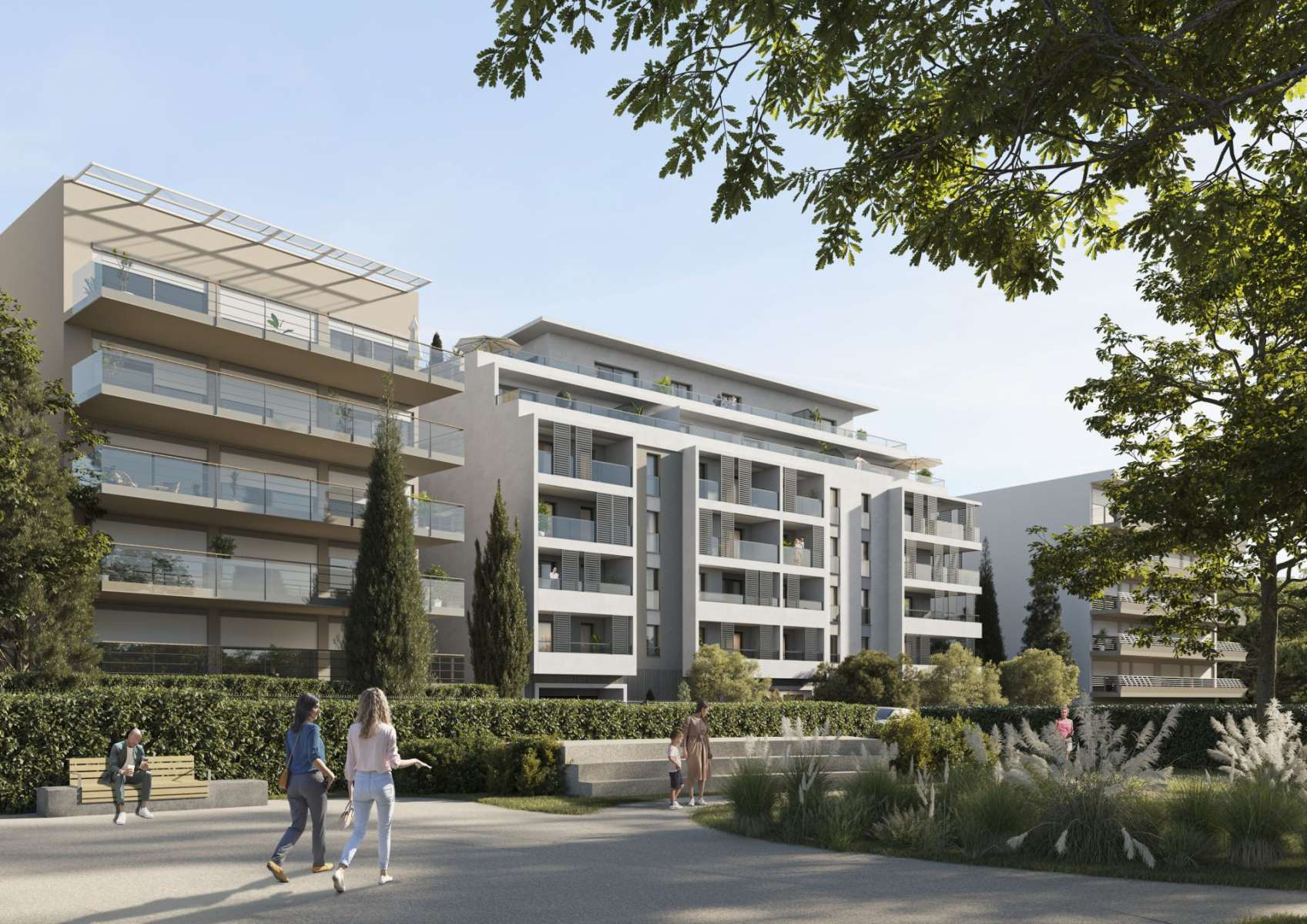 Новая трёхкомнатная квартира в Каннах, район Ле Канне