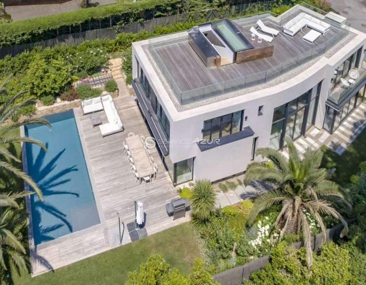Новая вилла у пляжа Ля Гаруп на Кап д’Антиб - ref 3474