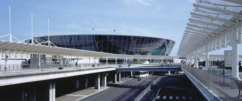 Вид при посадке в Ницце - самый красивый во Франции