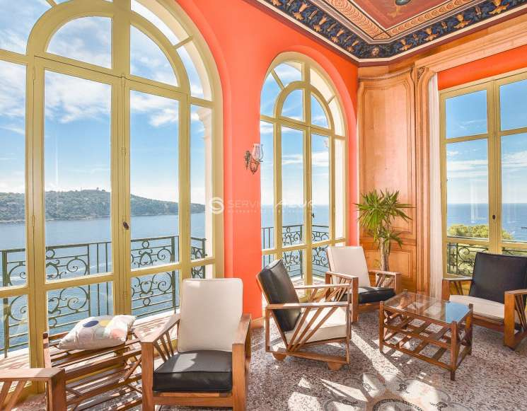 Belle Epoque mansion in Villefranche-sur-Mer with sea view and private 400 meters of coastline - ref 1021