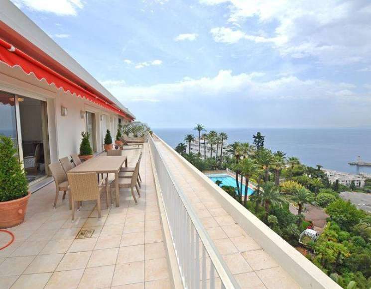 Rent sea view roof top apartment in Nice - ref 6006