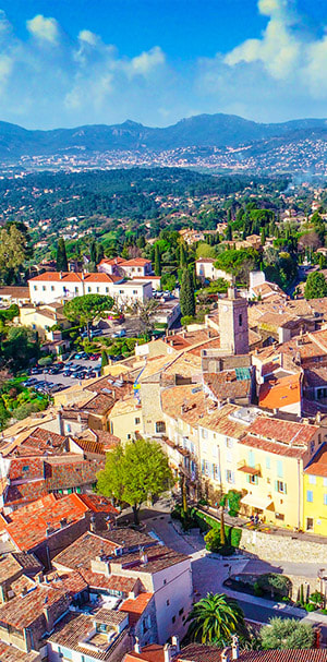 Valbonne, Vence, Grasse, Mougins